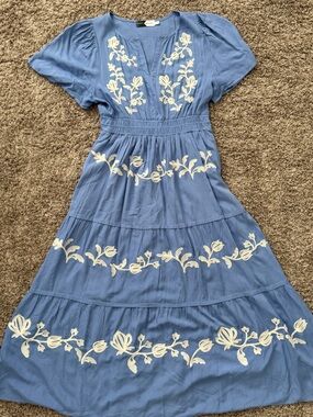 Piper & Scoot Embroidered Dress